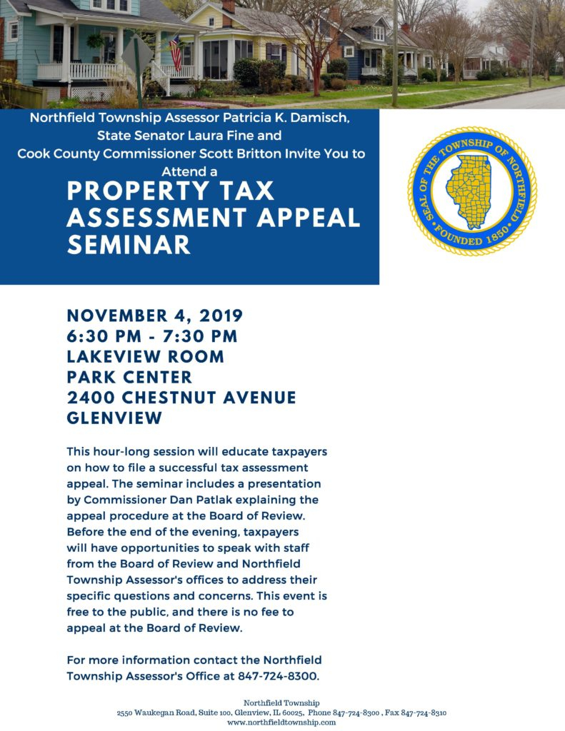 Property Tax Assessment Appeal Seminar Northfield Township