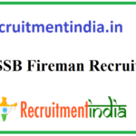 RSMSSB Fireman Recruitment 2021 Fireman AFO 629 Posts