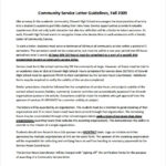 Sample Community Service Letter 7 Download Free Documents In PDF Word