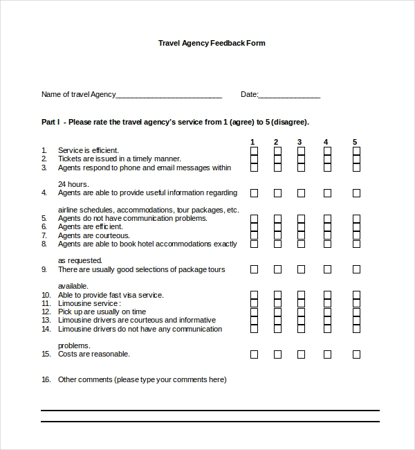 Sample Customer Feedback Form 22 Free Documents In PDF