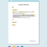 Sample Guarantor Letter For Job Template In Google Docs Word