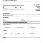 Service Request Form Template 6 Templates Word Word Template