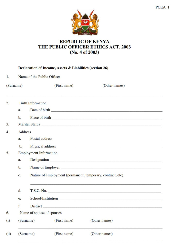 The 2019 Wealth Declaration Form Free Download Pdf And Guide