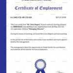 The Enchanting Sample Certificate Of Employment Template Request Letter