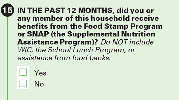 Why We Ask About Food Stamps Supplemental Nutrition Assistance